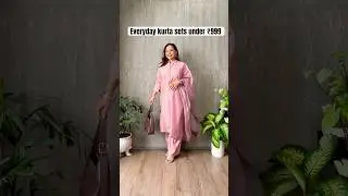EVERYDAY KURTA SETS FROM MYNTRA UNDER ₹999