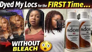 I Dyed My Locs for the FIRST Time&hellip; Without Bleach 😳