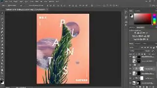 Photoshop Graphic Design Tutorial - Creative Poster Design Process - Nature