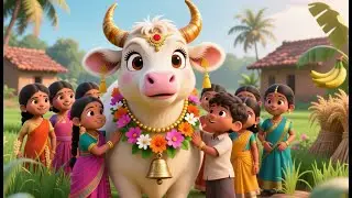 பால் தந்த பசு  Thank You Cow | Tamil Pongal Kids Song | Tamil Traditional Kids Song🐄🐮🐂🐃