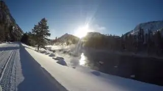 Yellow Stone National Park - Winter - Steaming Firehole River