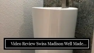 Video Review Swiss Madison Well Made Forever SM-PS307 Monaco Pedestal Sink, Glossy White