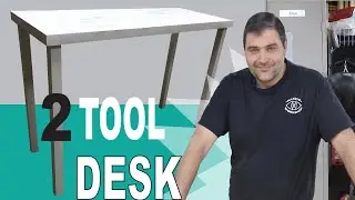 Making An Easy Desk | Easy Parsons Table Desk (With Only 2 Tools! Easy DIY)