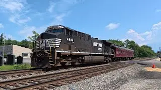 NS GEOMETRY TRAIN 94G Makes TWO Quick Passes Through Christiansburg, VA! | 8/20/2025