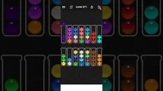 Level 271 of Ball Sort Color water Puzzle