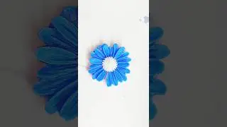 Blue daisy flower candle making ll #diy #youtube