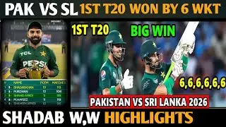 Pakistan vs Sri Lanka Highlights | Shadab Khan batting & bowling highlights | MATCH HIGHLIGHTS 