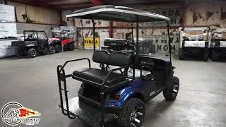 2020 E-Z-GO Express S4 Gas Powered in Electric Blue at Maxeys in Oklahoma City
