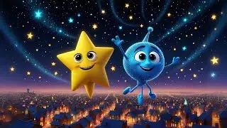 Seven Little Stars Twinkle and Glow | Bedtime Song for Kids | Nursery Rhymes and Baby Lullabies
