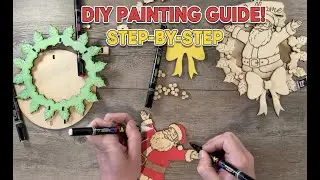 DIY Painting Guide &ndash; Laser Cut Santa!