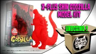 X-Plus 30cm Yuji Sakai SHIN GODZILLA soft vinyl model kit (clear red ver) UNBOXING !