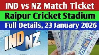 Shaheed veer narayan singh international stadium Raipur ticket : IND vs NZ 2nd T20 Match Ticket 2026
