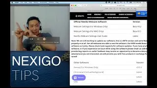 Nexigo N660P Webcam tips, tricks and settings app, semi-review
