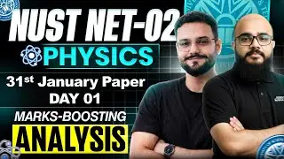 NUST NET 02 31st January Physics Solutions | NUST 02 Physics Questions | NET 02 Physics Paper