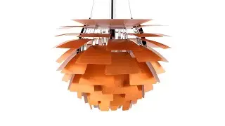 Artichoke Style Lamp - Copper - Inspired by Poul Henningsen