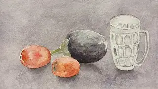 Still life drawing for beginners | Easy still life watercolor painting |simple watercolor painting |
