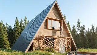 Couple Builds Stunning Off-Grid Cabin in the Wilderness | Start to Finish by @MrBuildit ‬