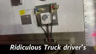 J.B Hunt truck driver do not know how to lock up the trailer | Ridiculous truck drivers