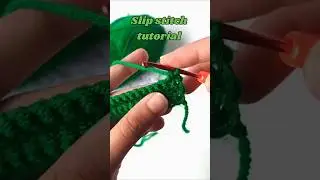 How to slip stitch (sl, st) in #crochet