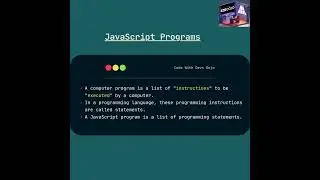 What is a Computer Program? | JavaScript Basics Explained 