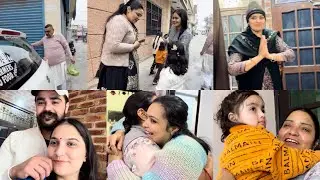 हम पहुँच लिए अपने घर अंबाला 🥰😍 #sahilsangwanofficial #sheetalsangwan #winterholidays 