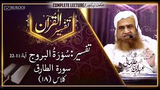 Tafseer-Surah al BUROOJ-11-22, Surah at Tariq ┇Class18┇Sheikh Abdullah Nasir Rehmaniᴴᴰ