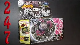 Unboxing a BB-80 Gravity Perseus AD145WD Takara Tomy Beyblade Hybrid Wheel Defense