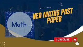 NED maths past paper 1999 | short tricks of the question| Part 1 | lecture 01 | past paper | NED UET