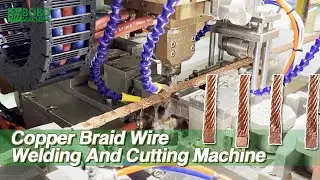 Flexible Flat Copper Braid Wire Welding And Cutting Machine