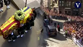 Emoción en Edimburgo: así ha sido la llegada del féretro de Isabel II a la Catedral de St Giles