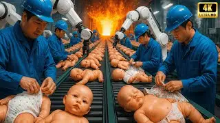 Inside a Modern $100M Doll Factory: How Realistic Vinyl Dolls are Made&nbsp;(Full&nbsp;Process)