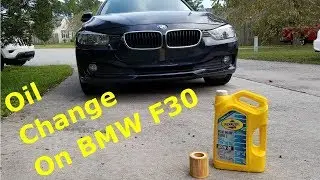 BMW F30 Oil Change (oil service reset)