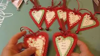 2019 Christmas Tags #2; Featuring Paper Sweeties Stamps; TCP Stamps; And Prim Heart Dies by Nicole