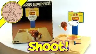 Vintage Tomy Hop-A-Long Hoopster 1981 Wind-Up Hopping Basketball