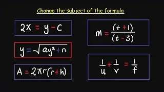 Change the subject of the formula  #OutekMath #mathematics #maths