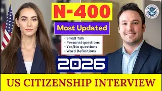 Actual Interview of U.S. Citizenship I Small Talk I N-400 Naturalization Interview and Test  #n400