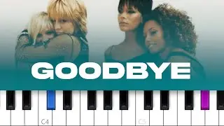 Spice Girls - Goodbye (piano tutorial)