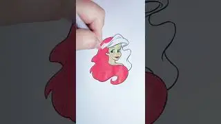 Glitter Art Disney Princess Ariel #glitter #glitterart #disneyprincess #ariel #shortvideo