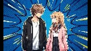Anime Pop-art vector illustration video