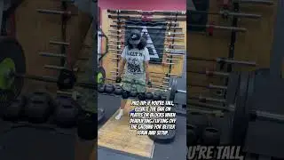 FRQNCYFIT: If you're tall, elevate the bar on plates/blocks #fitnessover50