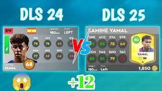 DLS 24 vs DLS 25 Players Ratings ft Lamine Yamal, Haaland, Messi, Ronaldo and Others