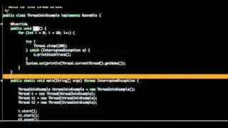 java mulithreading tutorial thread join example