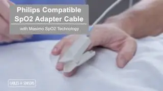 LNCS LNC MP10 HP Philips Compatible SpO2 Adapter Cable for Masimo