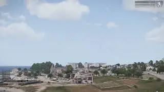 Arma 3: Dropping 6144 230mm rockets on the city of Pyrgos