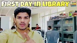 First Day in Library 📚 Gurugram University 