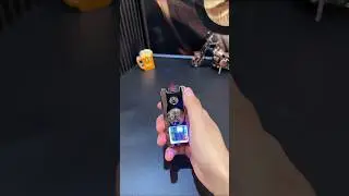 pure metal and exquisite windproof lighter #High-end creative lighter #Blue flame direct lighter