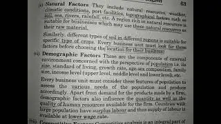 Natural & demographic factor of external Environment / integrated focus