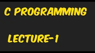 C Programming #first Chapter || Chapter1 || by Shankar