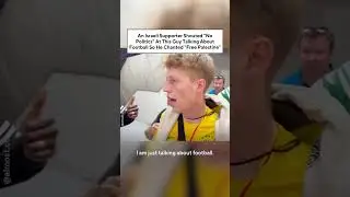 Israeli Supporter Shouted At This Guy Talking About Football So He Chanted &ldquo;Free Palestine&rdquo;
