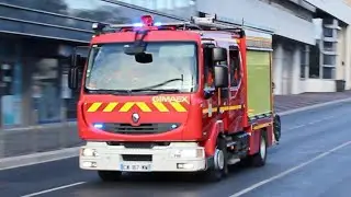 Marins Pompiers Marseille FPTL 81 en urgence sur incendie // Marseille Marine Fire Service pump